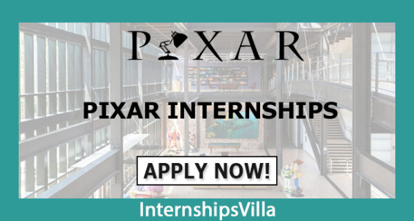 Pixar Internship Summer & Fall Program